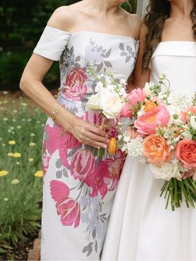 Feriani Couture - 18623 - Off-the-Shoulder Floral Column Gown
MOB dress